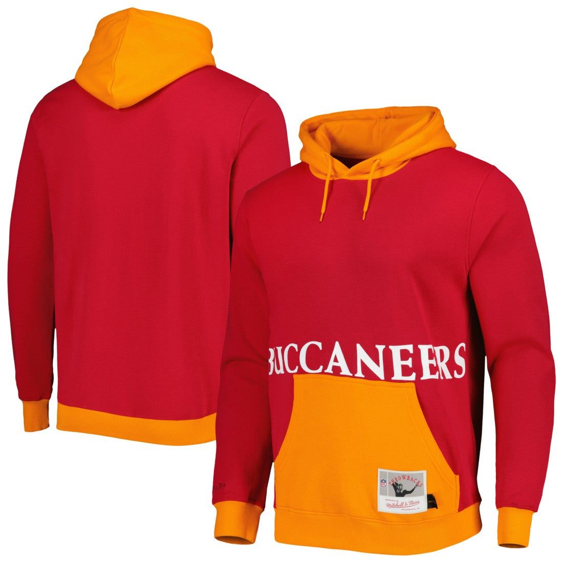 Tampa Bay Buccaneers Mitchell & Ness Big Face 5.0 Pullover Hoodie