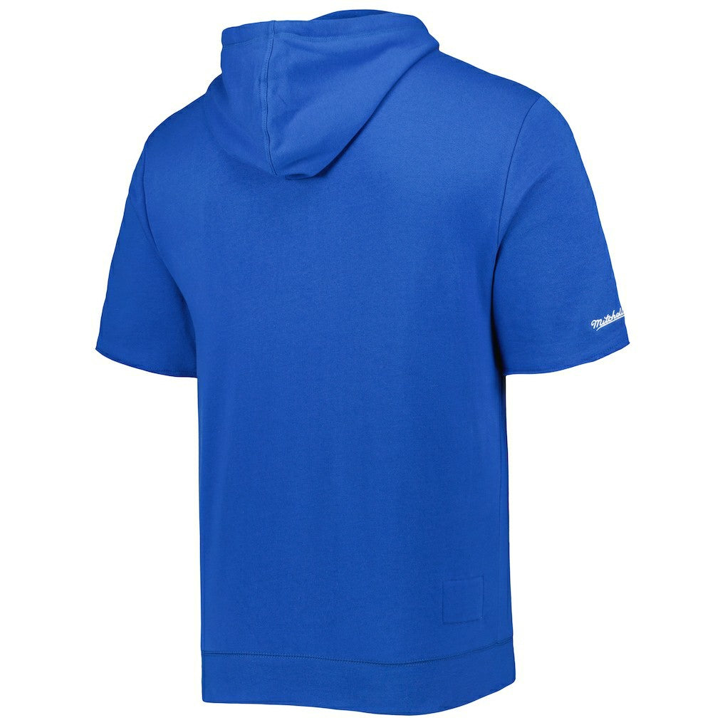 Los Angeles Rams Mitchell & Ness Washed Short Sleeve Pullover Hoodie