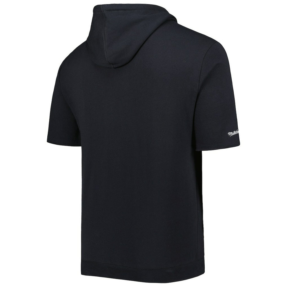 Las Vegas Raiders Mitchell & Ness Washed Short Sleeve Pullover Hoodie