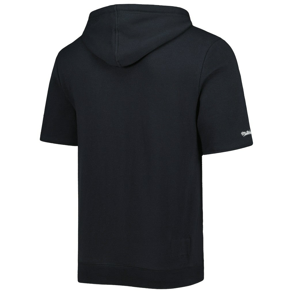 Pittsburgh Steelers Mitchell & Ness Washed Short Sleeve Pullover Hoodie
