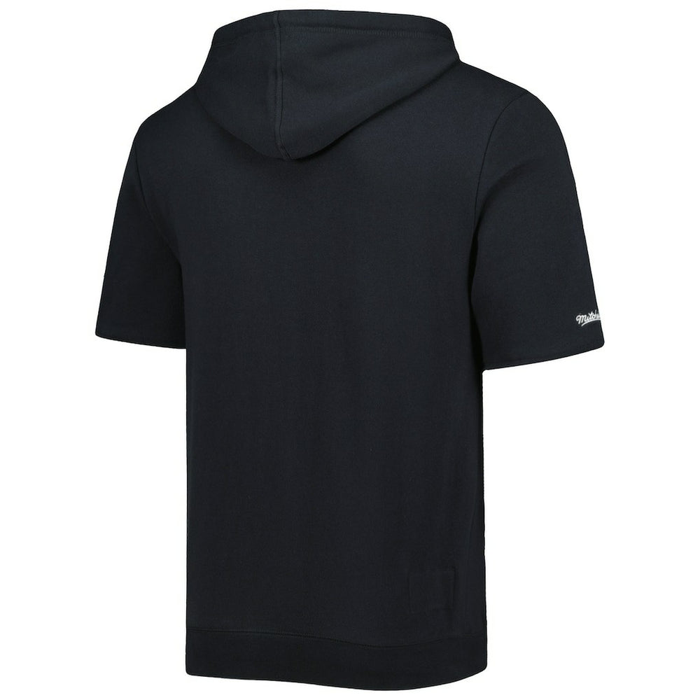 Pittsburgh Steelers Mitchell & Ness Washed Short Sleeve Pullover Hoodie