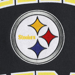 Pittsburgh Steelers Mitchell & Ness Washed Short Sleeve Pullover Hoodie