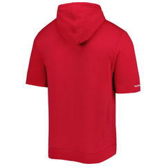 Tampa Bay Buccaneers Mitchell & Ness Washed Short Sleeve Pullover Hoodie