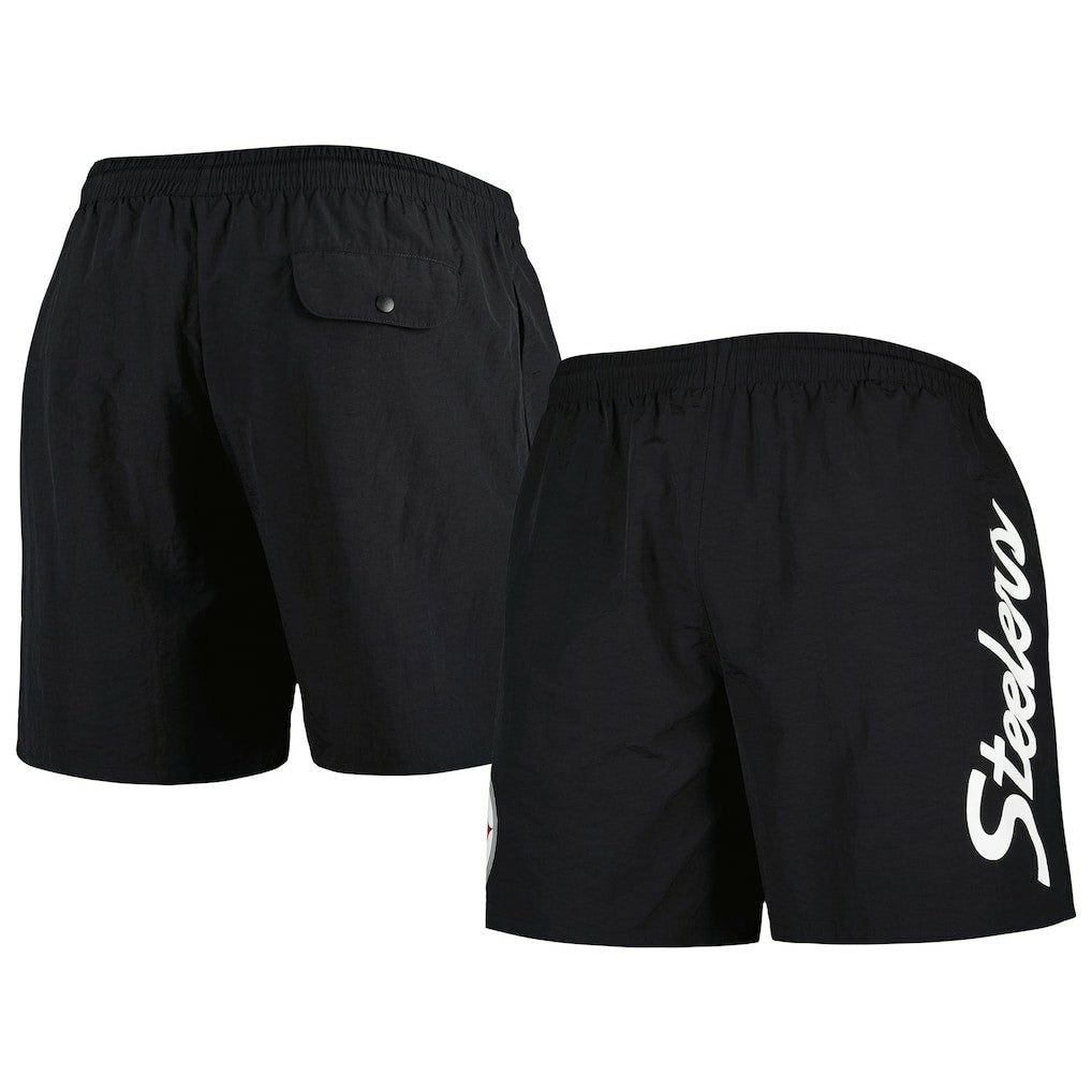 Pittsburgh Steelers Mitchell & Ness Team Essentials Nylon Shorts