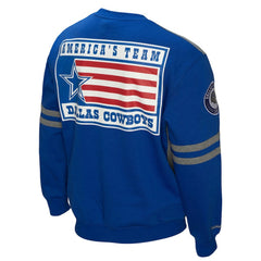 Dallas Cowboys Mitchell & Ness All Over 2.0 Pullover Sweatshirt