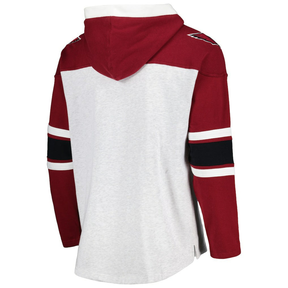 Arizona Cardinals 47 brand '47 Gridiron Lace-Up Pullover Hoodie