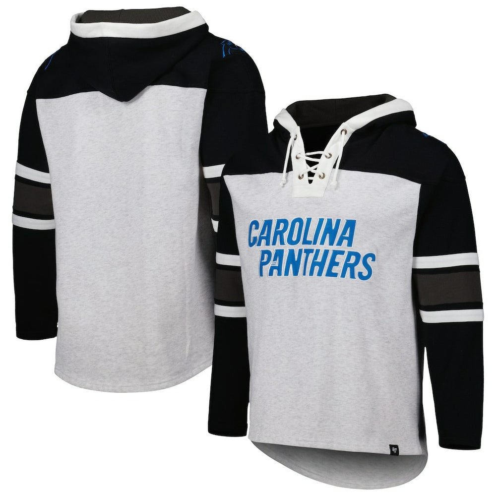 Carolina Panthers 47 brand '47 Gridiron Lace-Up Pullover Hoodie