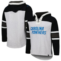 Carolina Panthers 47 brand '47 Gridiron Lace-Up Pullover Hoodie