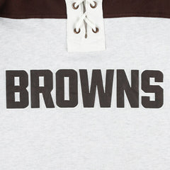 Cleveland Browns 47 brand '47 Gridiron Lace-Up Pullover Hoodie