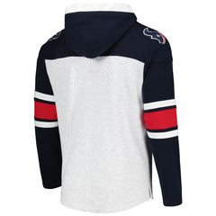 Houston Texans 47 brand '47 Gridiron Lace-Up Pullover Hoodie