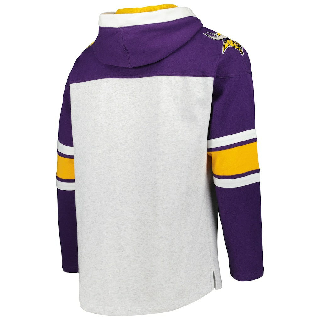 Minnesota Vikings 47 brand '47 Gridiron Lace-Up Pullover Hoodie