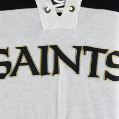 New Orleans Saints 47 brand '47 Gridiron Lace-Up Pullover Hoodie
