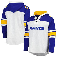 Los Angeles Rams 47 brand '47 Gridiron Lace-Up Pullover Hoodie