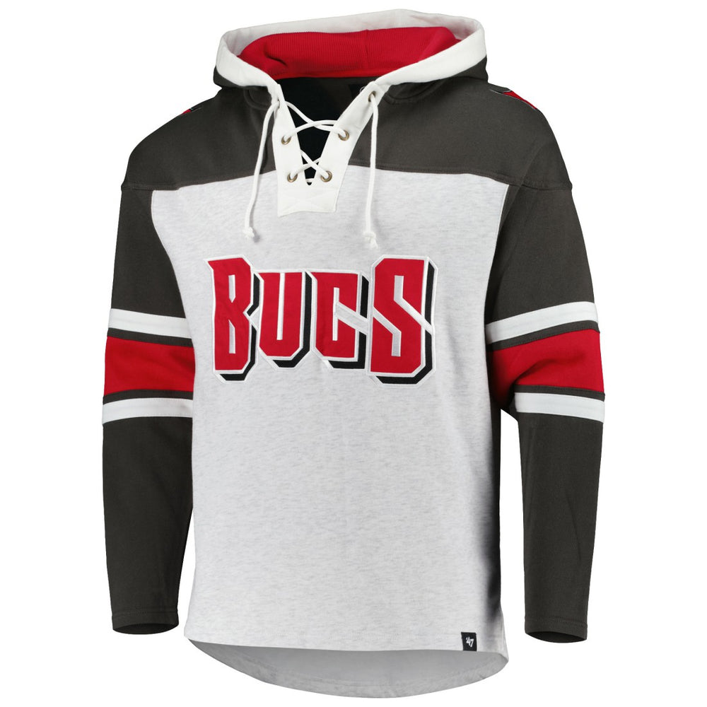 Tampa Bay Buccaneers 47 brand '47 Gridiron Lace-Up Pullover Hoodie
