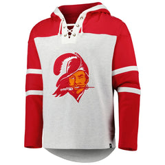Tampa Bay Buccaneers 47 brand '47 Historic Logo Gridiron Lace-Up Pullover Hoodie
