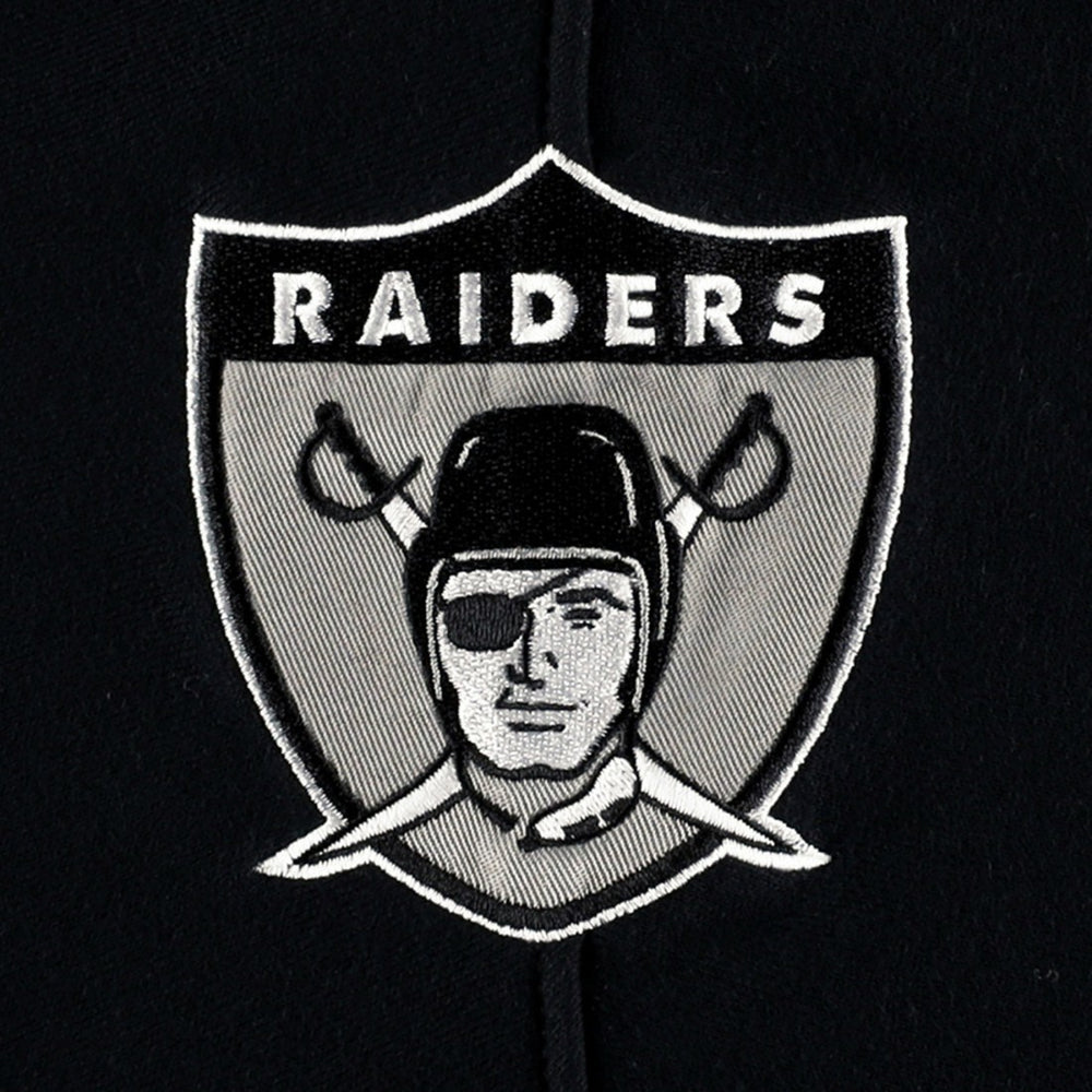 Las Vegas Raiders 47 brand '47 Historic Logo Gridiron Lace-Up Pullover Hoodie