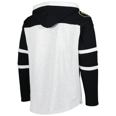 Pittsburgh Steelers 47 brand '47 Historic Logo Gridiron Lace-Up Pullover Hoodie