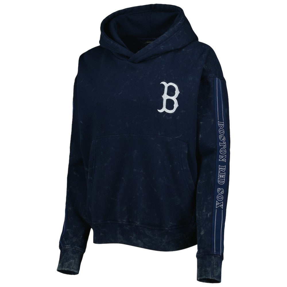 Boston Red Sox The Wild Collective Women's Marble Pullover Hoodie | MLB Outlet