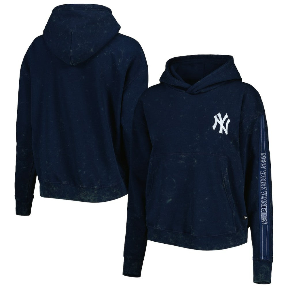New York Yankees The Wild Collective Women's Marble Pullover Hoodie | MLB Online