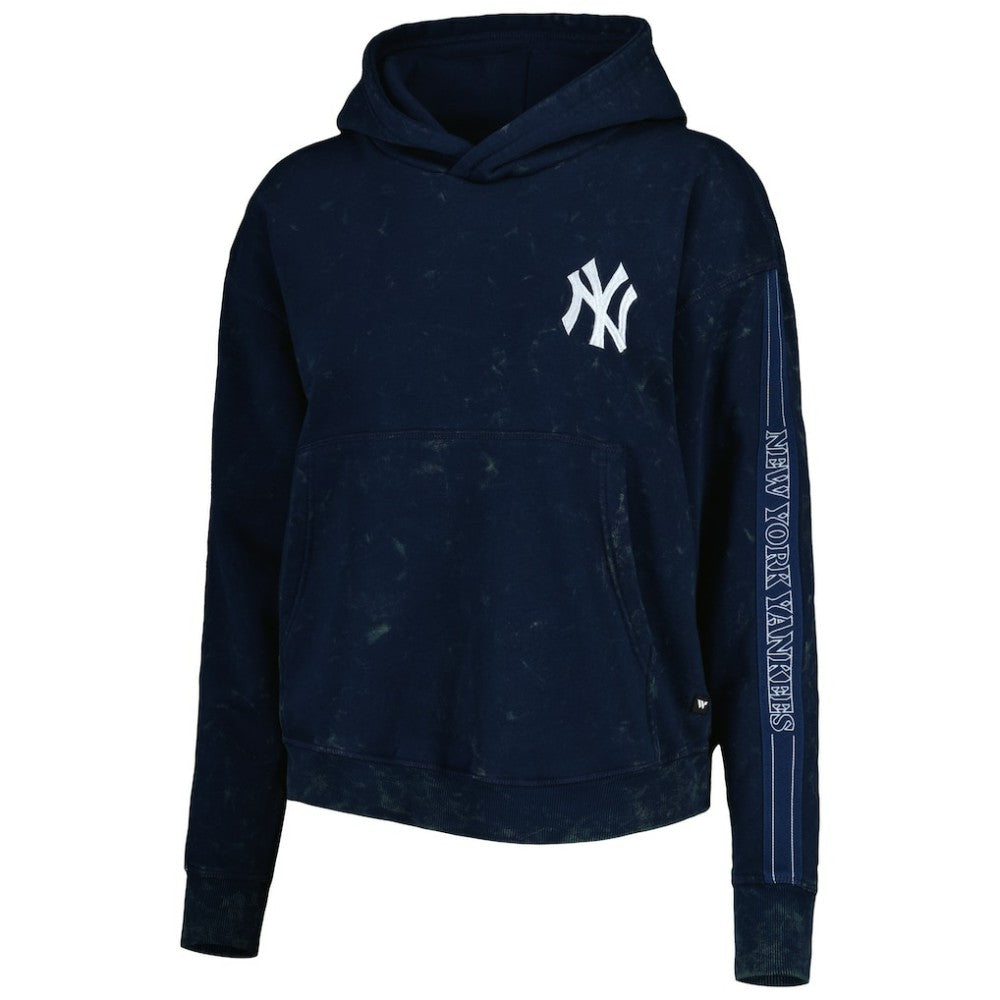 New York Yankees The Wild Collective Women's Marble Pullover Hoodie | MLB Online
