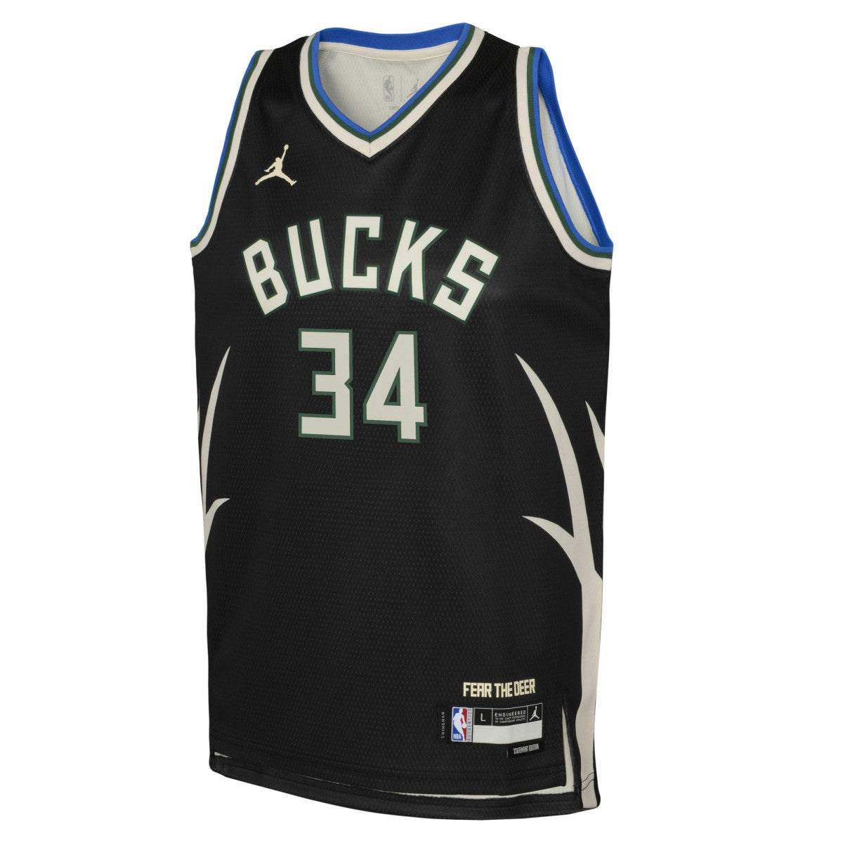 Giannis Antetokounmpo Milwaukee Bucks Jordan Brand Youth Swingman Jersey New