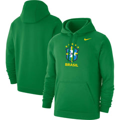 Brazil National Team Club Primary Pullover Hoodie Green - Nike