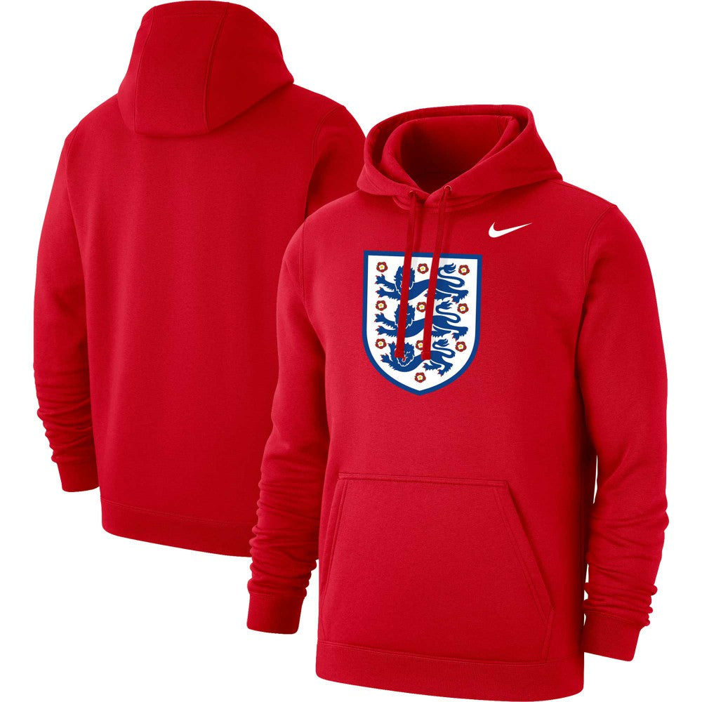 England National Team Club Primary Pullover Hoodie Red - Nike