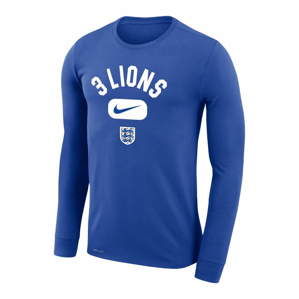 England National Team Lockup Legend Performance Long Sleeve T-Shirt Royal - Nike