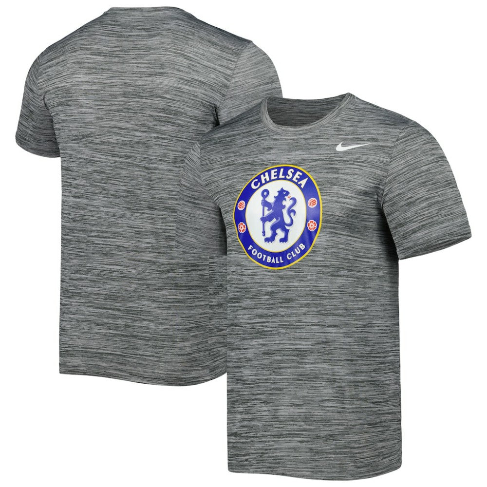 Chelsea Primary Logo Velocity Legend Performance T-Shirt Heather Gray - Nike