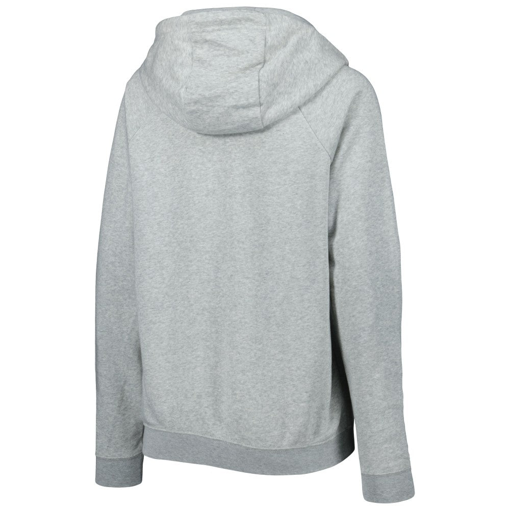 England National Team Women's Lockup Varsity Fleece Raglan Pullover Hoodie Heather Gray - Nike