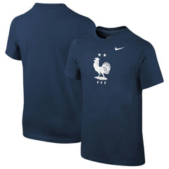 France National Team Youth Core Team T-Shirt Navy - Nike