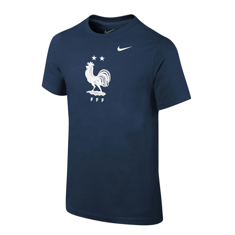 France National Team Youth Core Team T-Shirt Navy - Nike