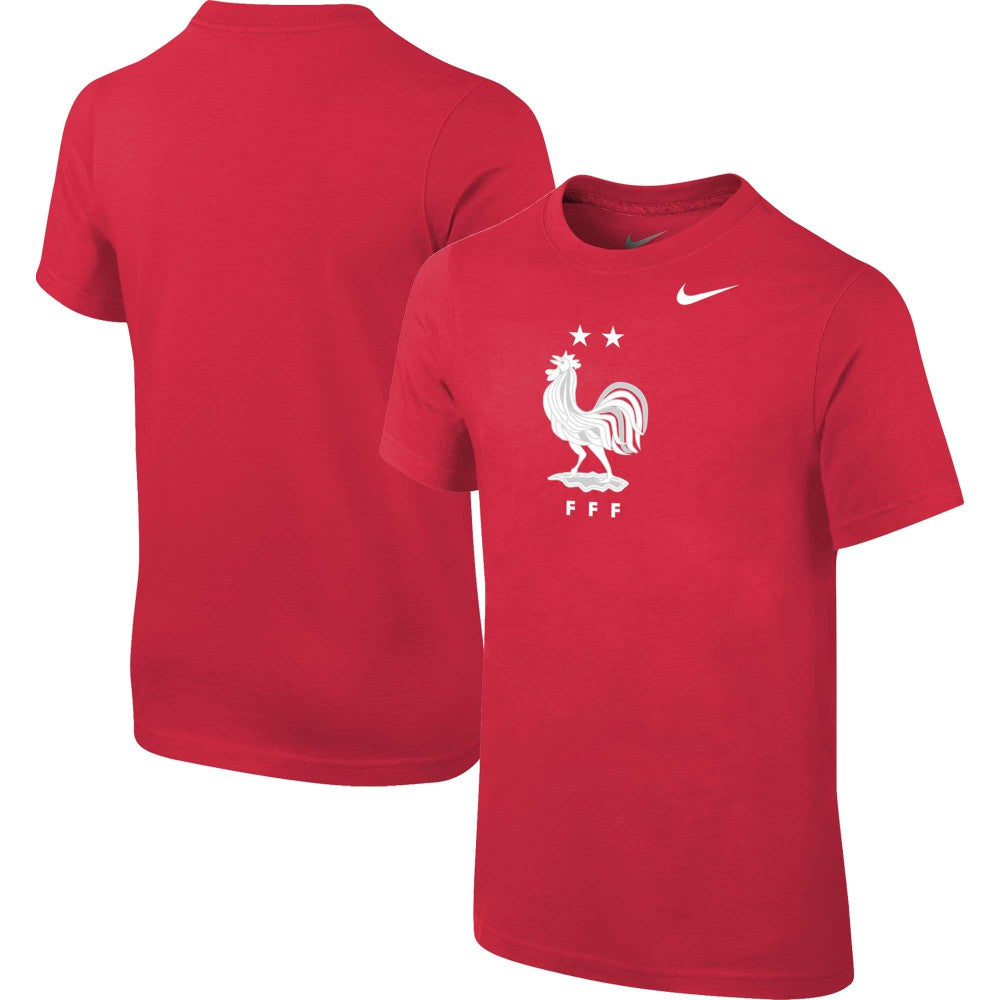 France National Team Youth Core Team T-Shirt Red - Nike