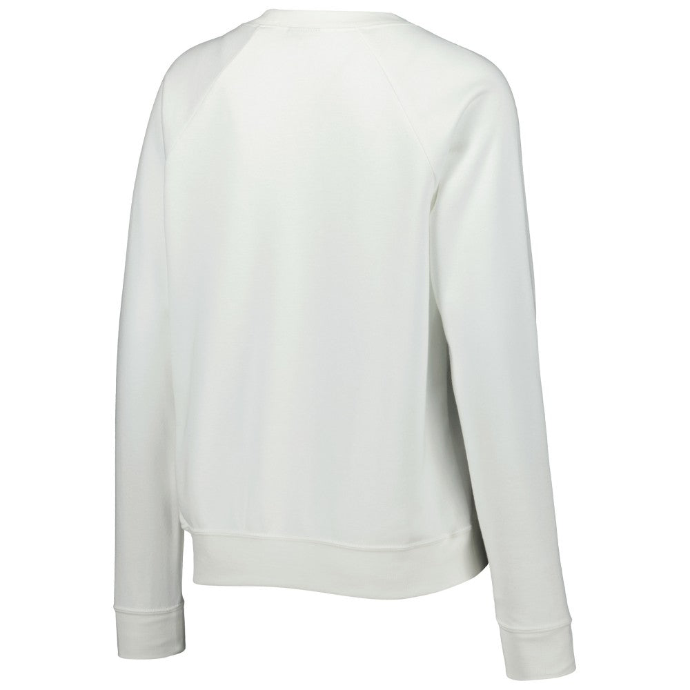 Brazil National Team Women's Lockup Varsity Tri-Blend Raglan Pullover Sweatshirt White - Nike