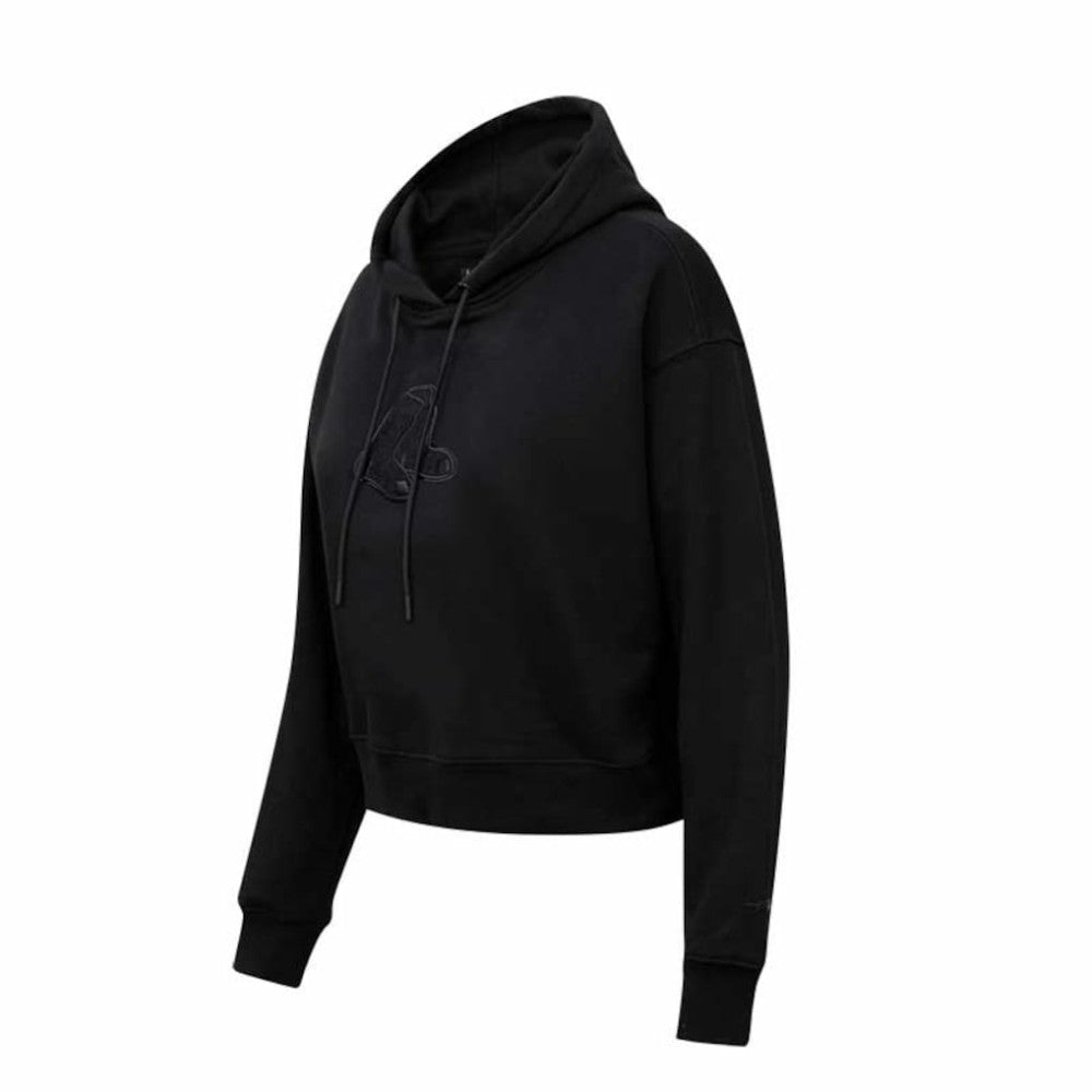 Boston Red Sox Pro Standard Women's Triple Black Cropped Pullover Hoodie | MLB Online