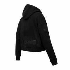 Boston Red Sox Pro Standard Women's Triple Black Cropped Pullover Hoodie | MLB Online