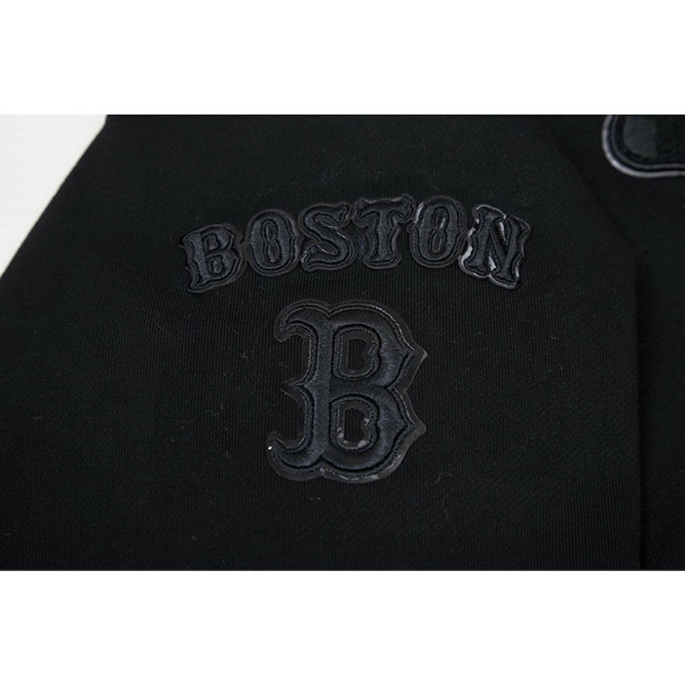 Boston Red Sox Pro Standard Women's Triple Black Cropped Pullover Hoodie | MLB Online