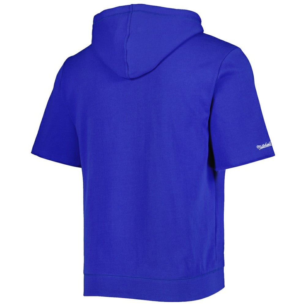 Chicago Cubs Mitchell & Ness Cooperstown Collection Washed Fleece Pullover Short Sleeve Hoodie | MLB New