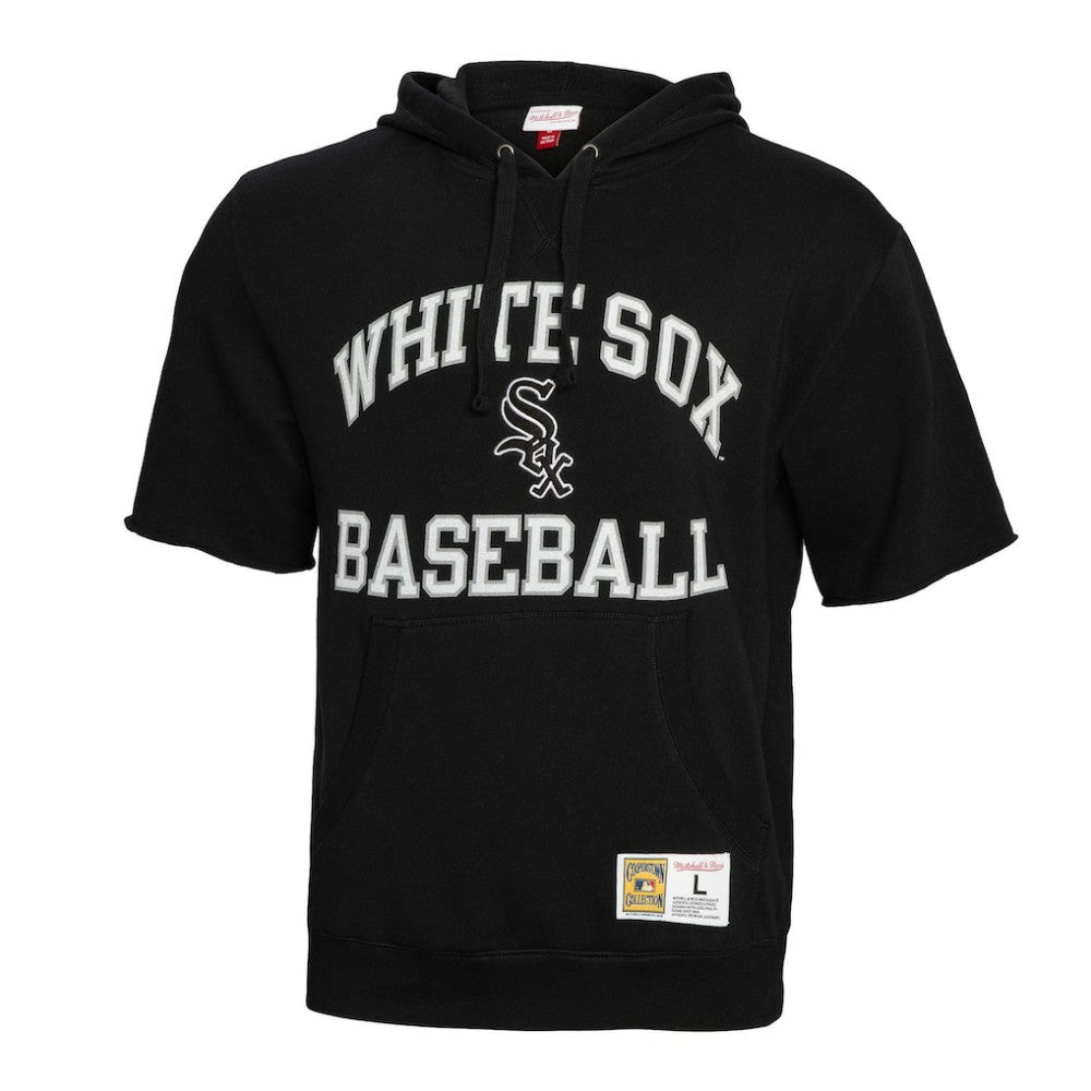 Chicago White Sox Mitchell & Ness Cooperstown Collection Washed Fleece Pullover Short Sleeve Hoodie | MLB Online
