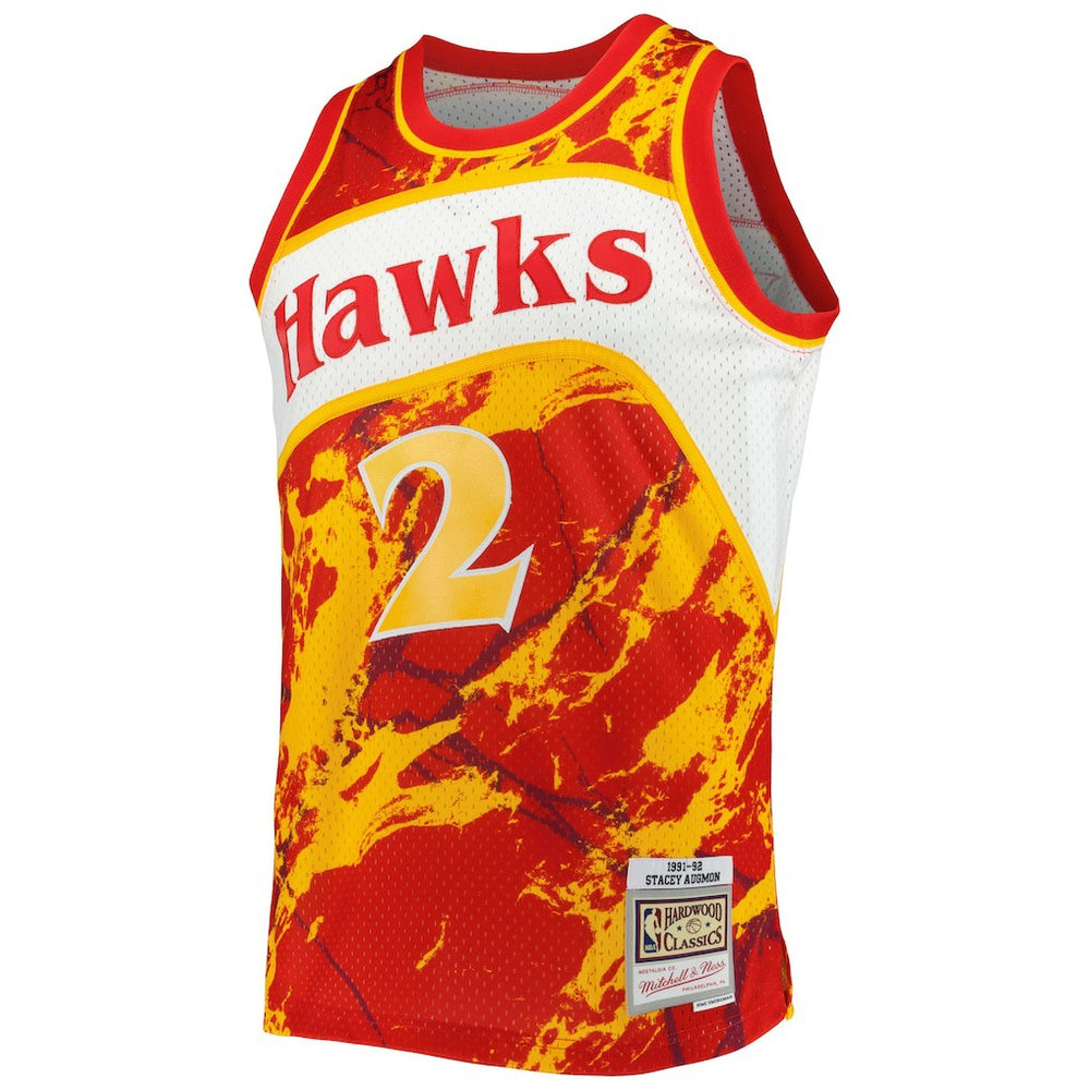 Stacey Augmon Atlanta Hawks 1991/92 Hardwood Classics Marble Swingman Jersey Online