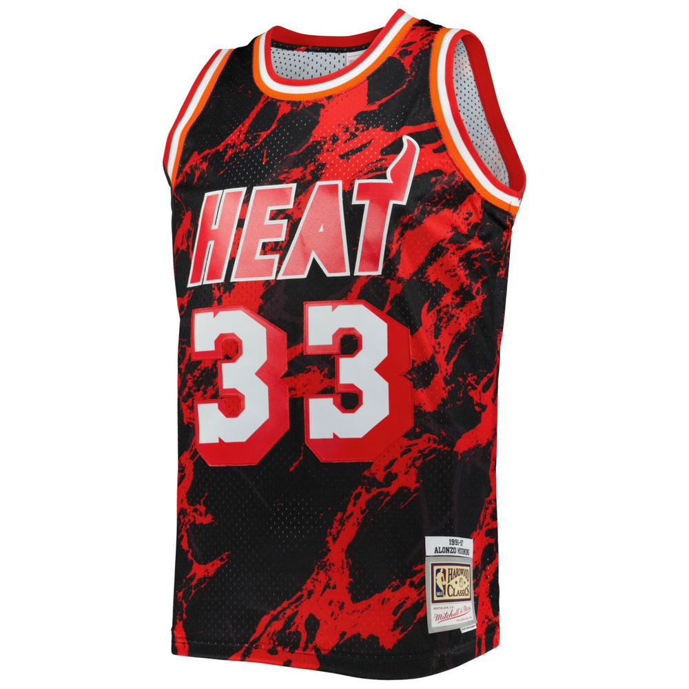 Alonzo Mourning Miami Heat 1996/97 Hardwood Classics Marble Swingman Jersey Discount