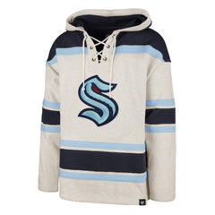 Seattle Kraken '47 Rockaway Lace-Up Pullover Hoodie On Sale