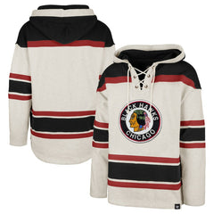 Chicago Blackhawks '47 Rockaway Lace-Up Pullover Hoodie Sale