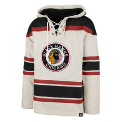 Chicago Blackhawks '47 Rockaway Lace-Up Pullover Hoodie Sale