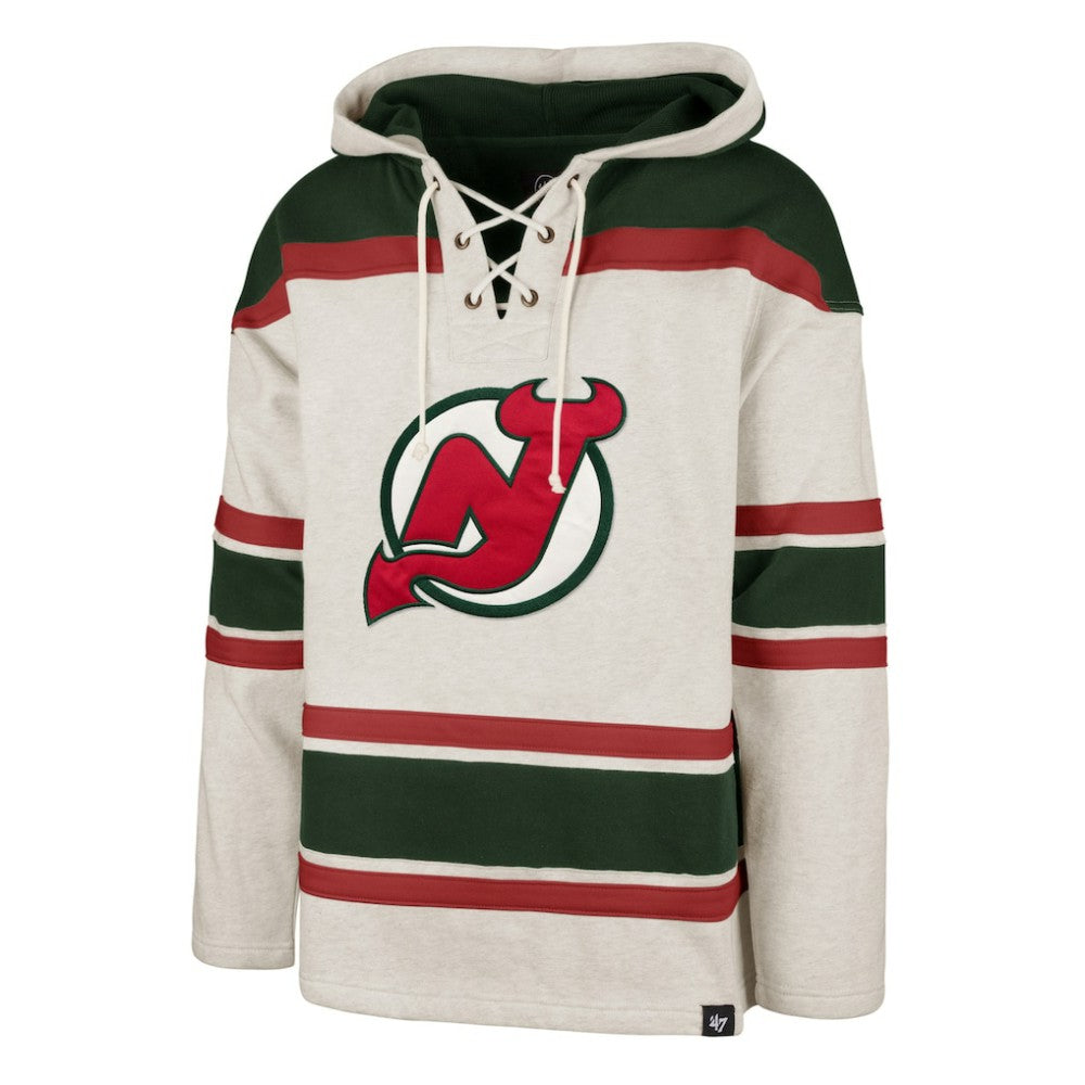 New Jersey Devils '47 Rockaway Lace-Up Pullover Hoodie Outlet
