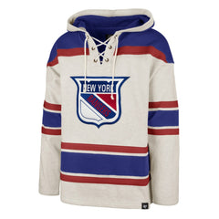 New York Rangers '47 Rockaway Lace-Up Pullover Hoodie Online