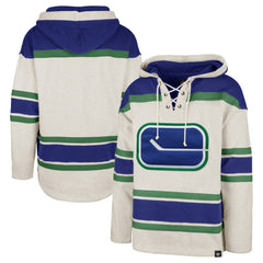 Vancouver Canucks '47 Rockaway Lace-Up Pullover Hoodie Outlet