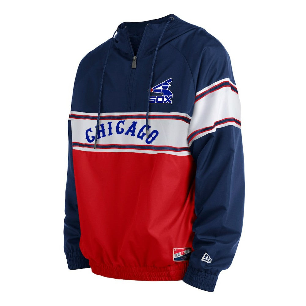 Chicago White Sox New Era Ripstop Raglan Quarter-Zip Hoodie | MLB Outlet