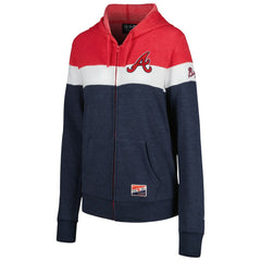 Atlanta Braves New Era Women's Colorblock Full-Zip Hoodie Jacket | MLB Online