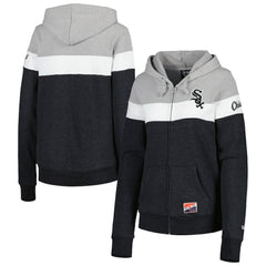 Chicago White Sox New Era Women's Colorblock Full-Zip Hoodie Jacket | MLB Near me